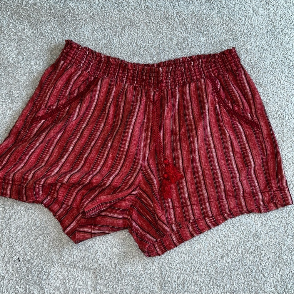Briggs New York Red Striped Women's Shorts